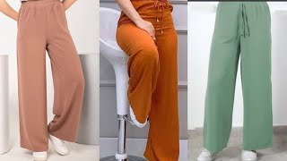 تفصيل وخياطة سروال بقصة واحدة مبتكرة سوف تدهشك النتيجة   بدون قياسات ولا باترون / Sew wide pants