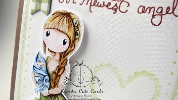 Speed coloring with distress inks and markers.