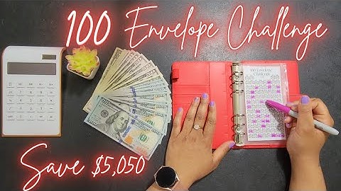 100 Envelope Savings Challenge | How to save $5,050 EASY | Life of Cherry