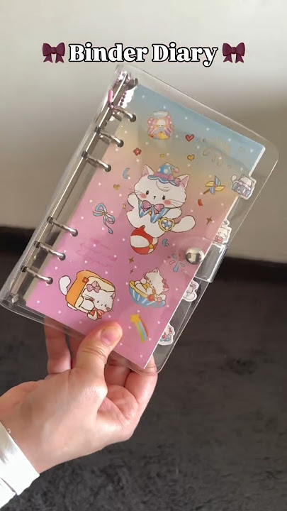 Unbox Cutest School Journal Diary 🌷✨🎀#trending #stationery #diary #kawaii #cute #journaling #gift