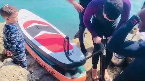 تبحيرة مع الاصدقاء @البحر@
