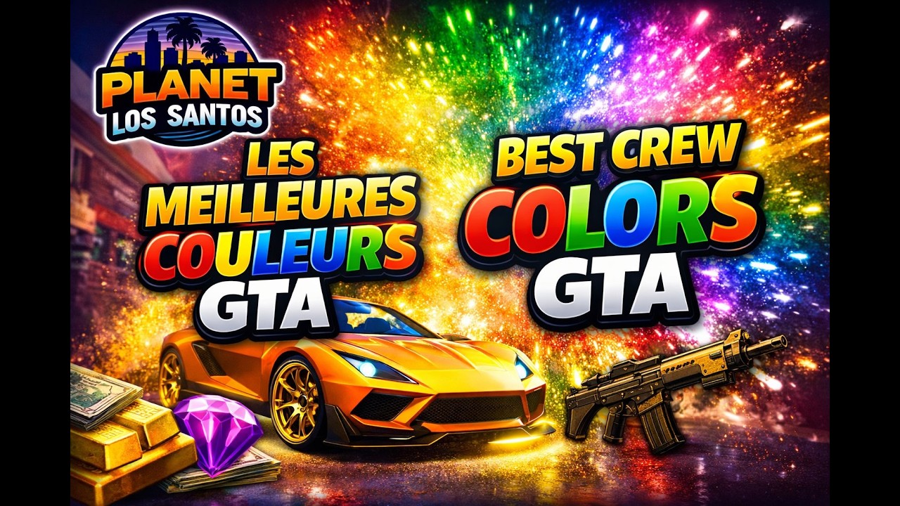 RAREST GTA CREW COLORS 🔥 COULEURS ULTRA RARES (CODES HEX) - YouTube