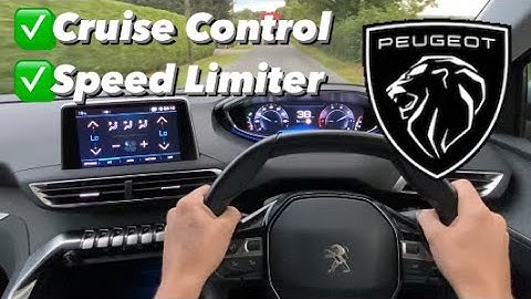 Cruise Control and Speed Limiter Demonstration - step by step guide -Peugeot #cruisecontrol #peugeot
