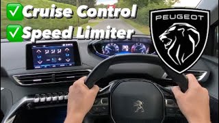 Cruise Control and Speed Limiter Demonstration - step by step guide -Peugeot #cruisecontrol #peugeot