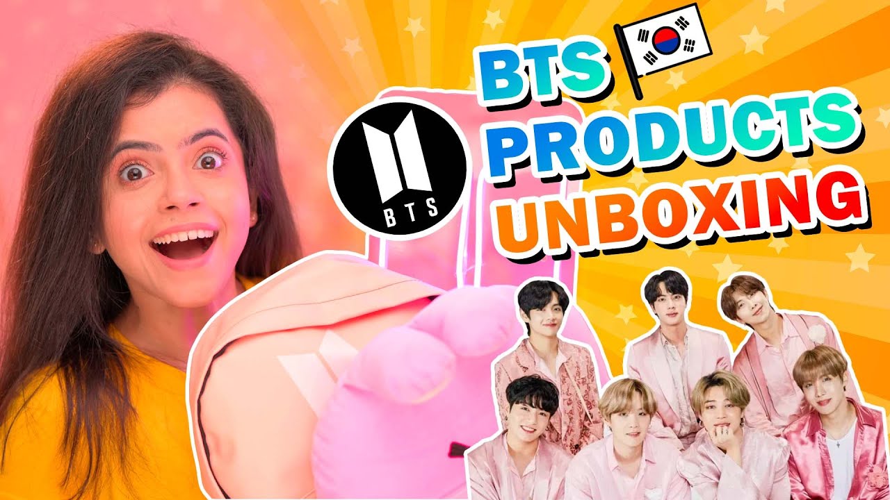  🇰🇷 🫰 *BTS* Product UNBOXING | BTS Bag 🎒 , Neon Light⚡ , Bunny 🐰 , keyring | Munna Unplugged