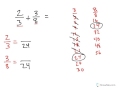 Adding Fractions with Unlike Denominators