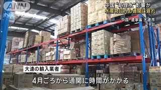 中国“処理水”影響か　水産物以外も通関に遅れ(2023年7月30日)