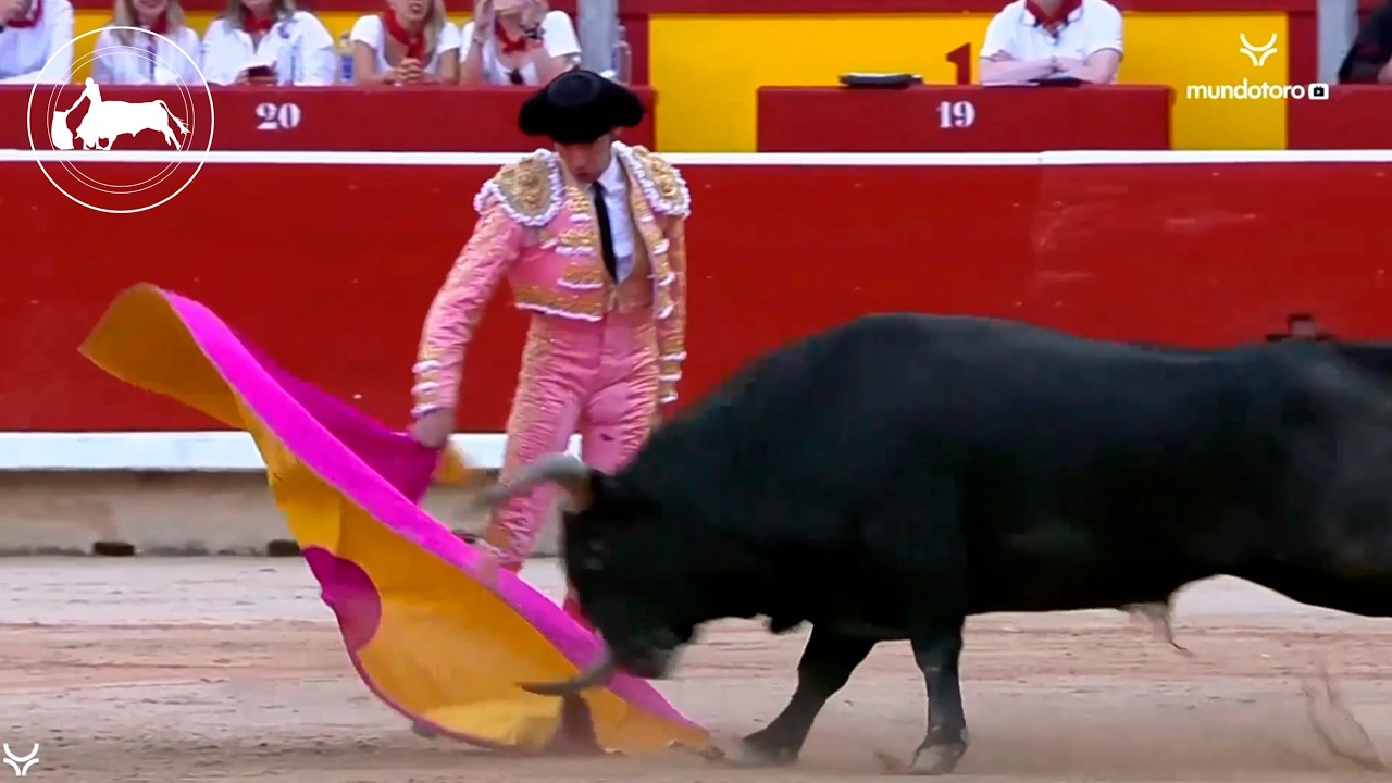 Cayetano Rivera, segundo toro, Feria de San Fermín, Pamplona 12-07-2023