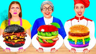 Tantangan Masakanku vs Nenek | Pertempuran Makanan Epik oleh BaRaDa Challenge