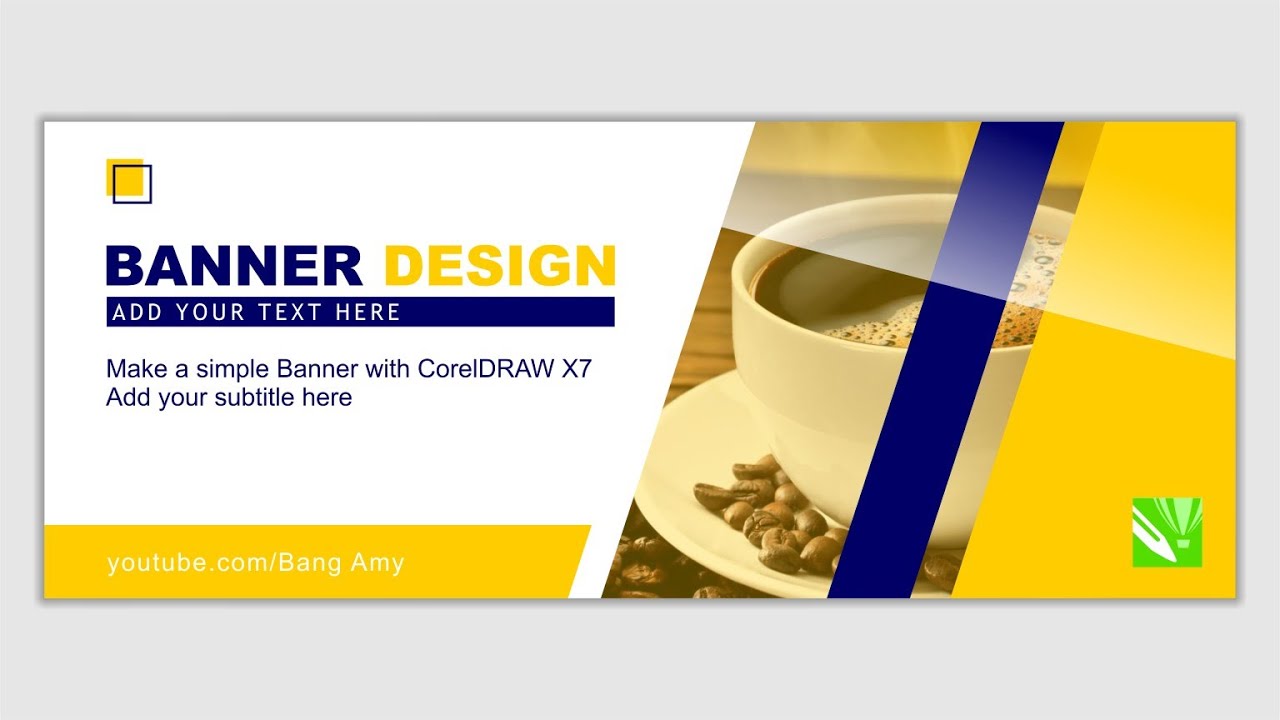  CARA  MEMBUAT  DESAIN  BANNER SEDERHANA DI  CORELDRAW  X7  PART 