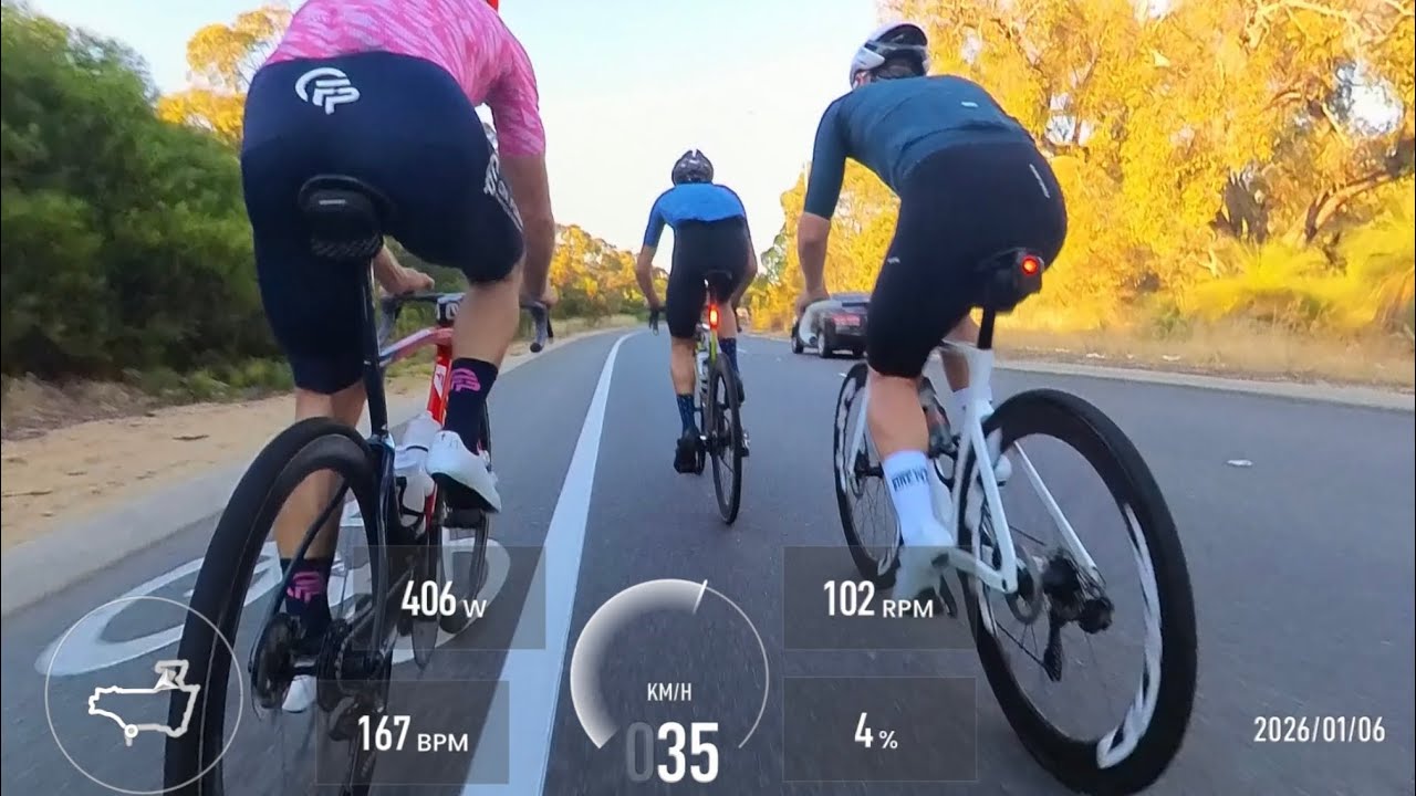 TheBikePlace - Tuesday Joyriders - Gilmore Ave to Safety Bay Rd - 06/01/2026 - 40kph average speed