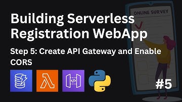 #5 Building Serverless Registration WebApp | Create API Gateway | #AWSProject #CloudProject #AWS