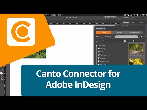 How to use the Canto Connector for Adobe InDesign