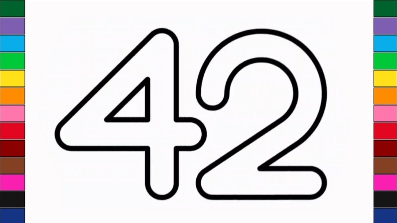 Learn to write forty two | Numbers Train 42 | #100 #learning - YouTube