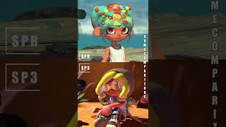 Splatoon Raiders vs Splatoon 3 skin colors #comparison #switch2 #shorts