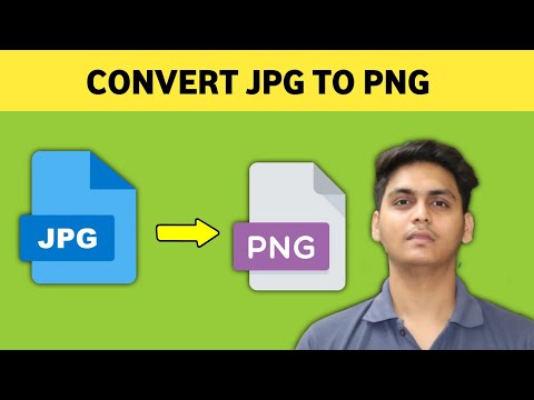 How to convert jpg to png | jpg ko png kaise banaye | jpeg to png
