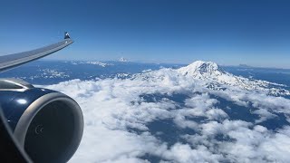 *MT RAINIER IN 4K!* | STUNNING Approach, Landing | Delta A330-900neo | Seattle SEA