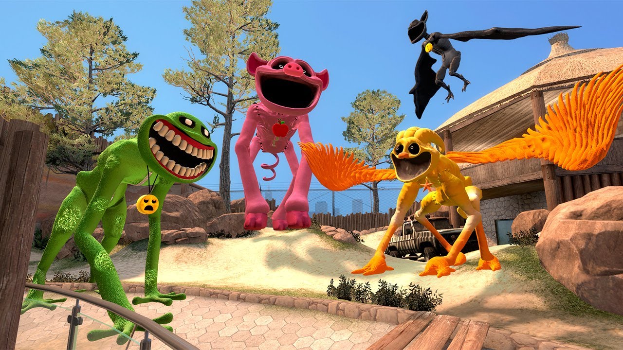 ENTRO AL ZOOLOGICO DE LOS SMILING CRITTERS GIGANTES en Garry's Mod
