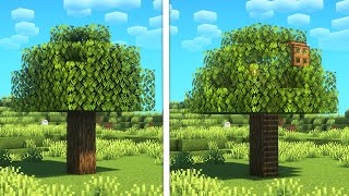 ⛏ Minecraft : Cara Membuat Rumah Pohon 🌳 | Kecil & Sederhana