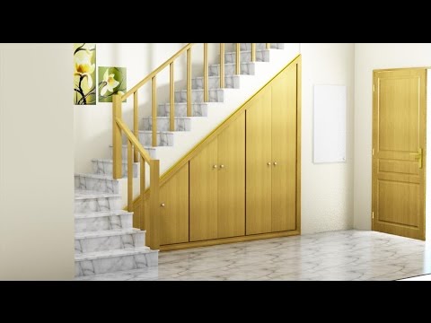 Como hacer un armario debajo de escalera youtube Escalera diseño Mueble
