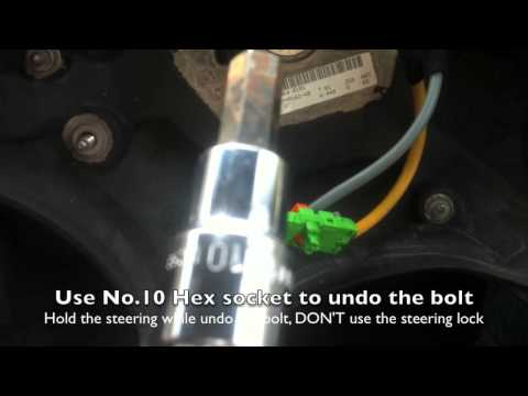 Mercedes Sprinter W906 steering wheel remove