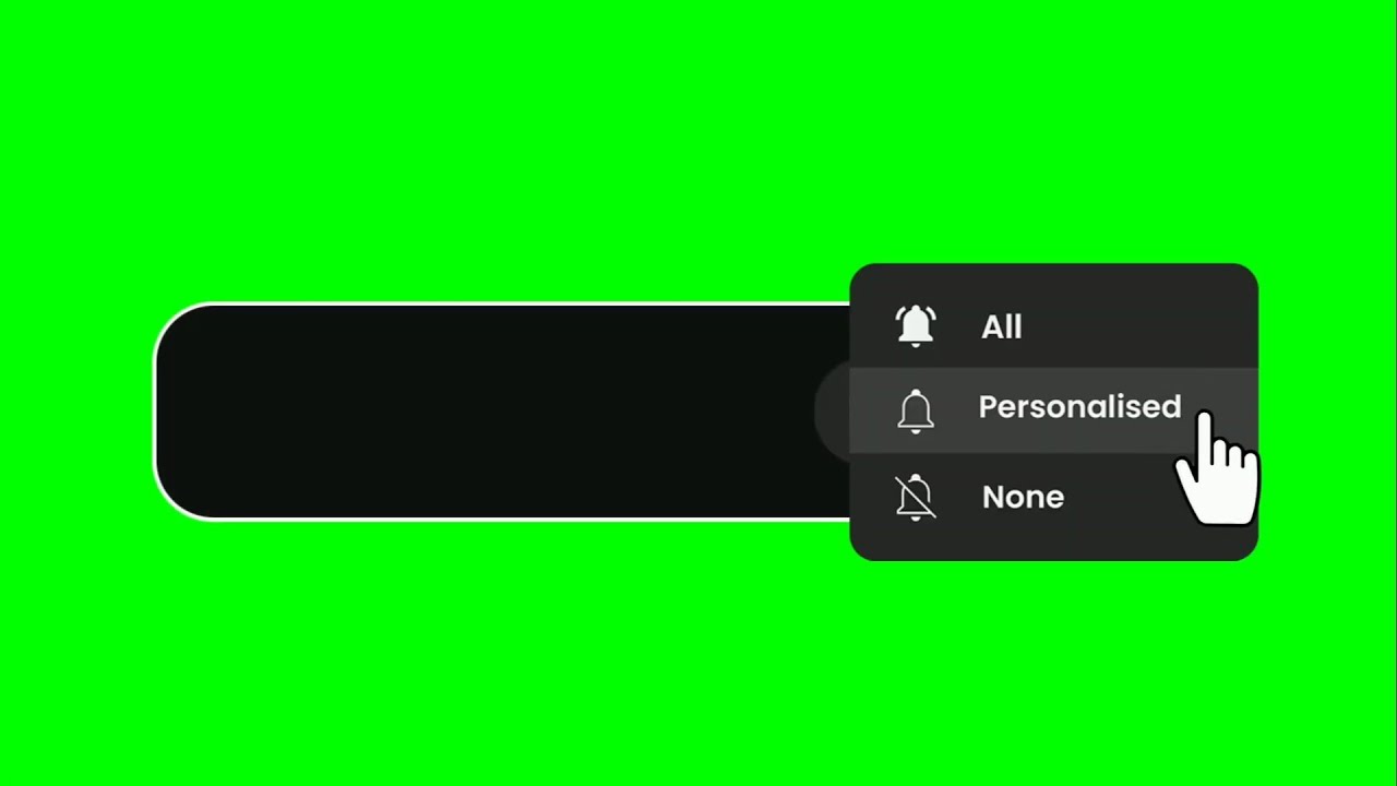 Subscribe Button Green Screen Green Screensubscribe button Animation