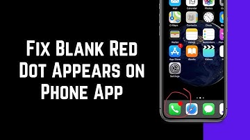 How To Fix Blank Red Dot Appears on Phone App on iPhone