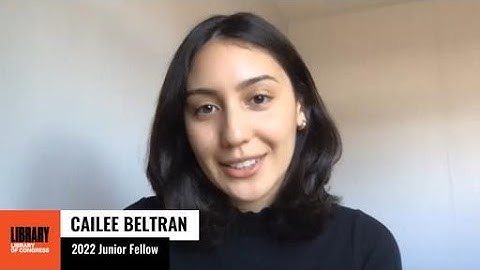 Cailee Beltran: 2022 Junior Fellows Program Display Day