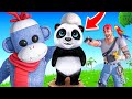 Ludo a un nouveau ami panda sur fortnite