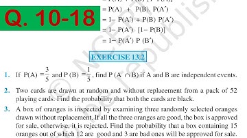 Exercise 13.2 class 12 part 2 | probability