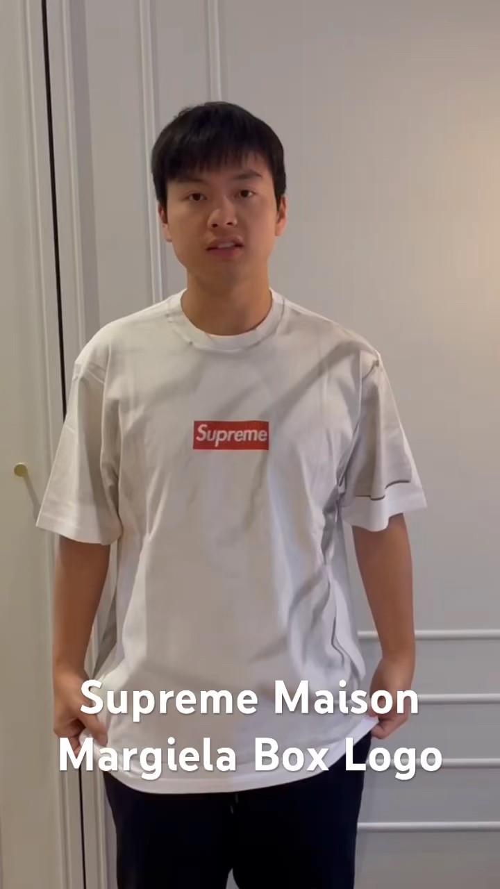 関税込 24SS Week7 SUPREME MM6 MAISON MARGIELA BOX LOGO TEE Supreme Week 7 MM6 Maison Margiela Box Logo SS24 Collection