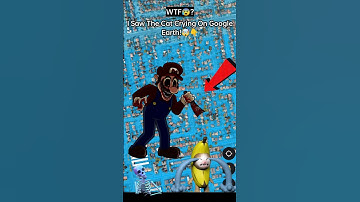 WTF😰? I Found Creepy Crying Banana Cat🔴In Google Earth!🌎 #shorts #map #googleearth