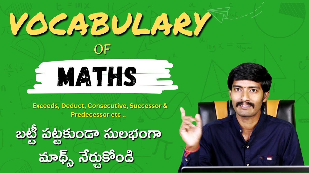 Vocabulary of Mathematics || Basic vocabulary to learn maths || Shravan ...