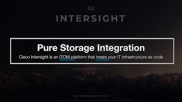 Cisco Intersight: Pure Storage Integration