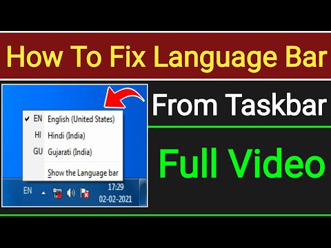 How To Fix Missing Language Bar From Taskbar Windows 7 | Fix Language Bar Windows 7