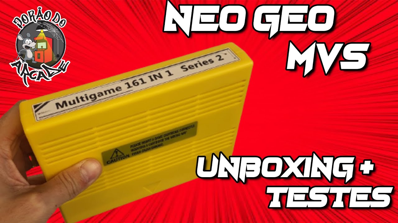 161 in 1 V2 Neo Geo MVS unboxing mais teste - YouTube