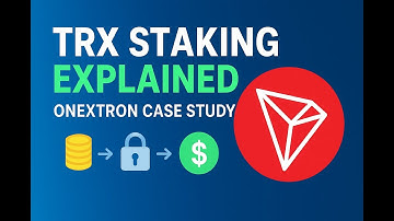 TRX Staking Explained | Onextron Case Study (2025 Guide)