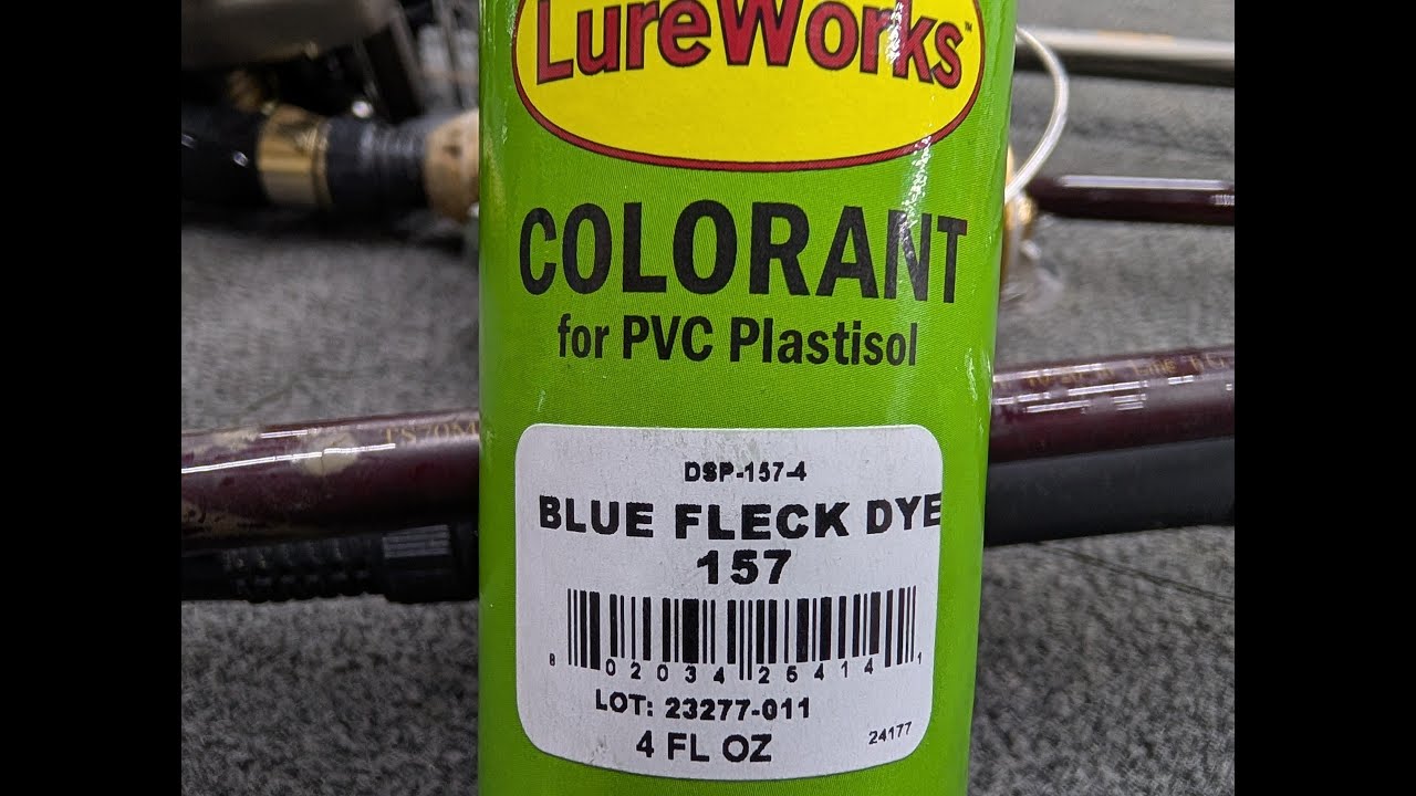 Making Blue Fleck bass fishing lures