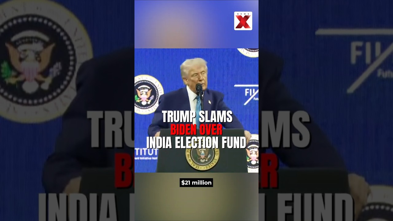 Trump Slams Biden Over $21M India Election Funding Controversy | NewsX