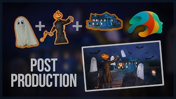 Using Photoshop for Post Production with our Halloween Scene