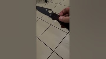 7 ways to open  Spyderco Paramilitary 2 short video no voice