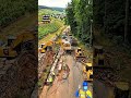 perbaikan jalan rusak di desa menggunakan alatberat dan pekerja lapangan. #alatberat #road #shorts