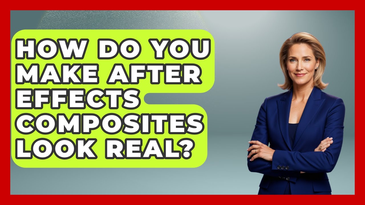 How Do You Make After Effects Composites Look Real? - Design Tool Unlocked