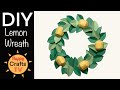 How to make Lemon Wreath with paper, Christmas Crafts, PaperCraft, DIY Holiday Decorations