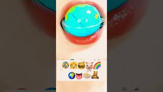 ????????ASMR eating emoji food shorts emojichallenge asmr mukbang CR:@DangbeeEATING.