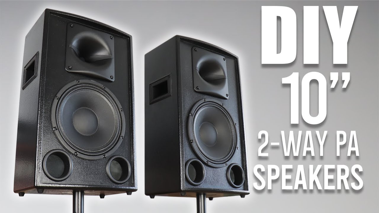 Onschuld wedstrijd verkiezing DIY Compact 10" 2-Way PA Speakers - YouTube