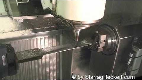 Turbine blade milling on Starrag 5 axis machiningcenter