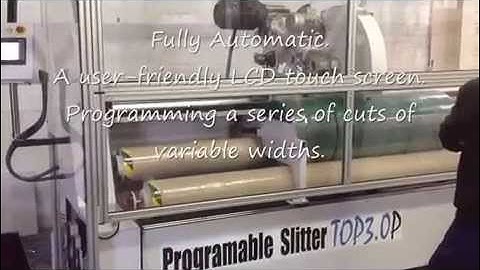 Cutting rolls machine for fabrics,  spunbond,