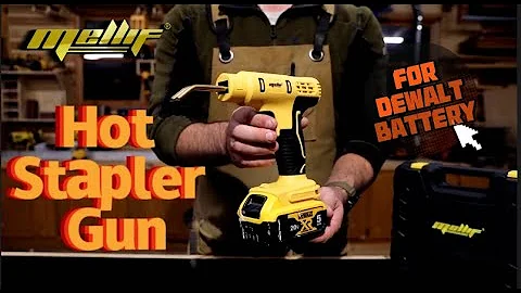 Mellif Cordless Hot Stapler Gun Compatible with dewalt 20V Max Battery  #powertools #foryou #diy