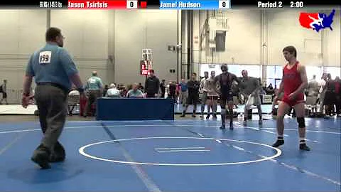 Jason Tsirtsis vs. Jamel Hudson at 2013 Junior Nat...